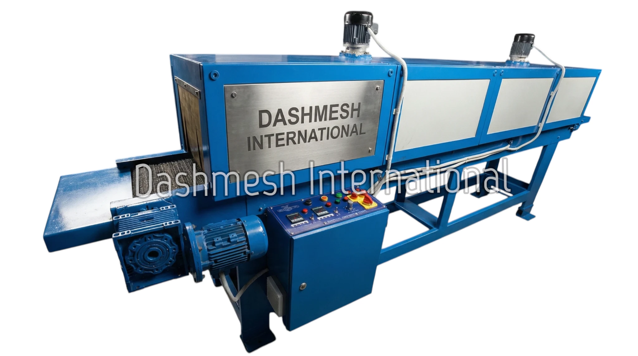 D.I. Filter Paper Conveyorised Oven for continuous drying and curing in industrial filter manufacturing